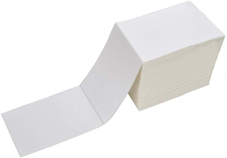 416D0pduNxL._AC_SL1001_.jpg Thermal Logistics Labels – Fan-fold Continuous Labels with Perforations for Thermal Printers - Image 1