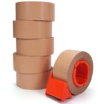 Paper Sealing Tape Set – Brown Kraft Paper Tape with Waterproof Coating for Carton Sealing