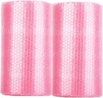 Small-Bubble Cushioning Wrap (2-Roll Pack) – Transparent Shock-Absorbing Film for Moving, Packing, and Storage Protection