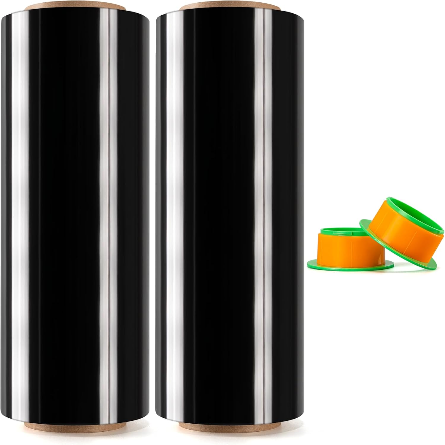 61KL86NJSqL._AC_SL1500_.jpg Heavy-Duty Black Stretch Wrap – Thick, Opaque Film for Moving and Pallet Wrapping - Image 1