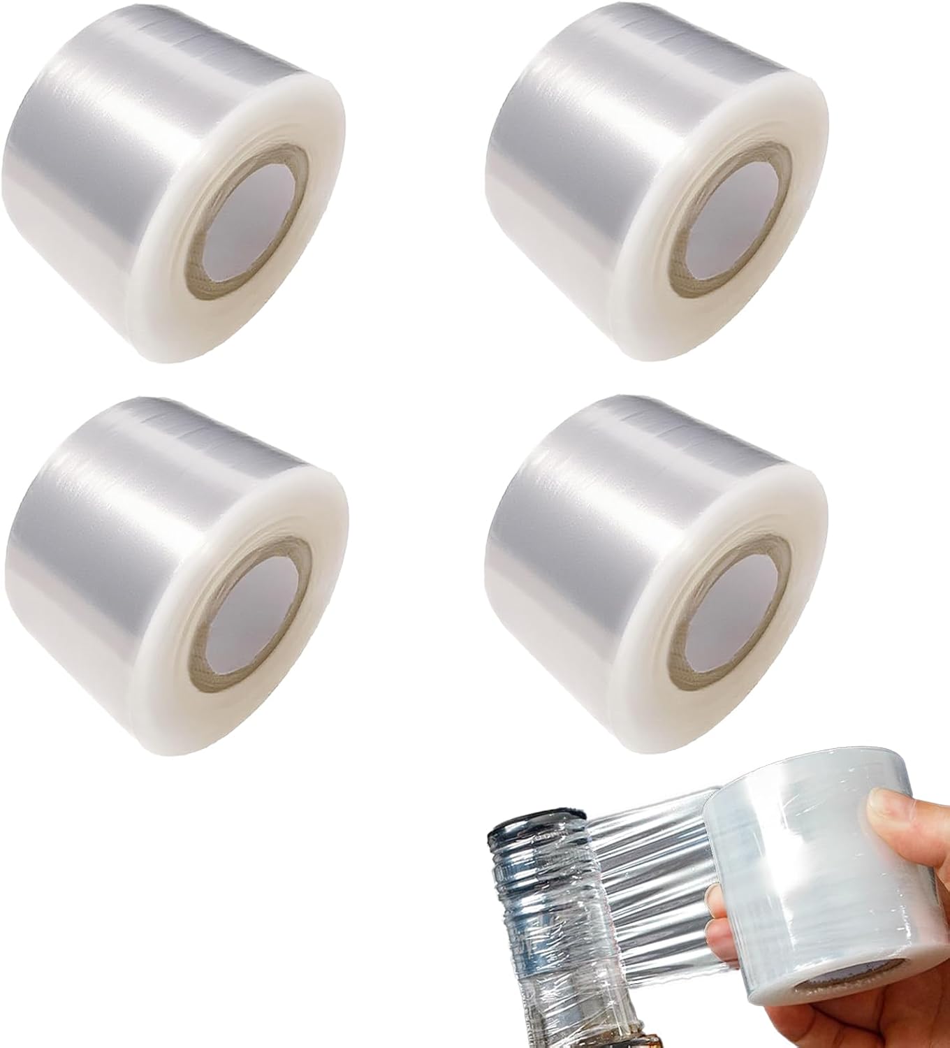 61QdqKg2f-L._AC_SL1500_.jpg Ultra-Narrow Mini Stretch Wrap – A compact, self-adhering film for wrapping, sealing, and securing small items. - Image 1