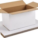 Small White Shipping Boxes (10×6×6 inches, Pack of 6) – Corrugated cardboard; suitable for shipping, moving, and gift storage