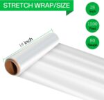 Extra-Wide Heavy-Duty Stretch Wrap – Industrial-Grade Transparent Film for Large Items and Pallet Wrapping - Image 2